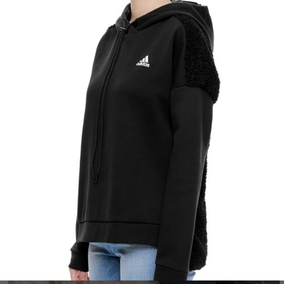 Adidas | Shearling Hoodie Sweatshirt - Picture 3 of 9